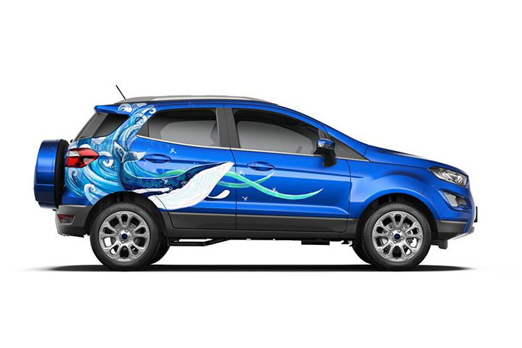 Giải ba thuộc về ý tưởng thiết kế đến từ chủ đề Sóng biển và Cá voi xanh với mong muốn đem lại cảm giác mát dịu cho người nhìn trong thời tiết nắng nóng như hiện nay.