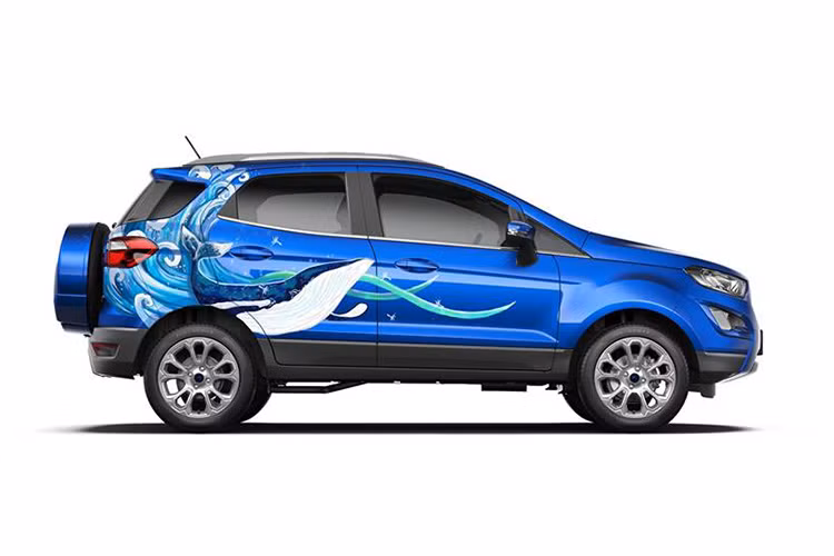 Giải ba thuộc về ý tưởng thiết kế đến từ chủ đề Sóng biển và Cá voi xanh với mong muốn đem lại cảm giác mát dịu cho người nhìn trong thời tiết nắng nóng như hiện nay.