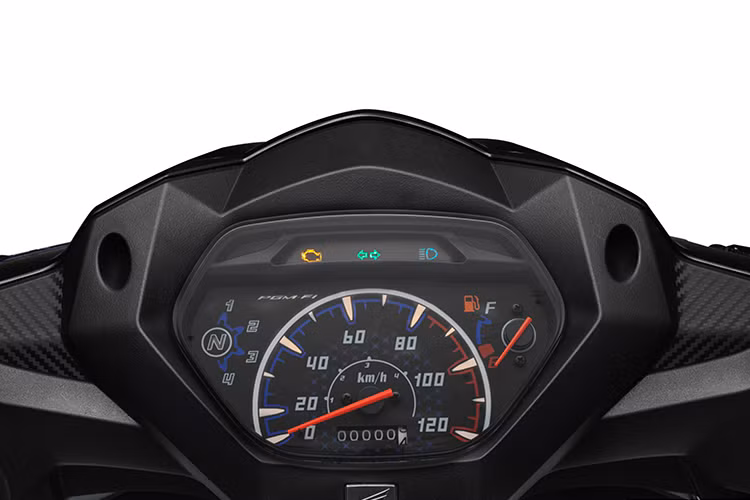 Honda Wave Alpha thế hệ mới sở hữu màn hình hiển thị là đồng hồ analog, và trọng lượng chiếc xe chỉ ở mức 98 kg rất dễ kiểm soát. 