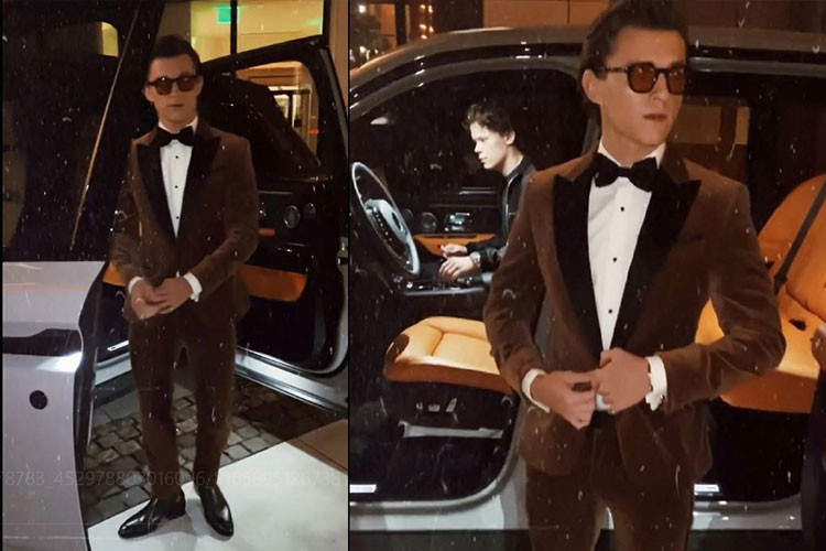Có thể thấy hình ảnh Tom Holland và Rolls-Royce Cullinan xuất hiện khá lịch lãm, trong khi anh trai Harry đang ngồi ở vị trí ghế phụ và ngắm nghía bảng điều khiển. Chiếc Cullinan này có lớp sơn ngoại thất màu xám và khoang nội thất bọc da màu cam.