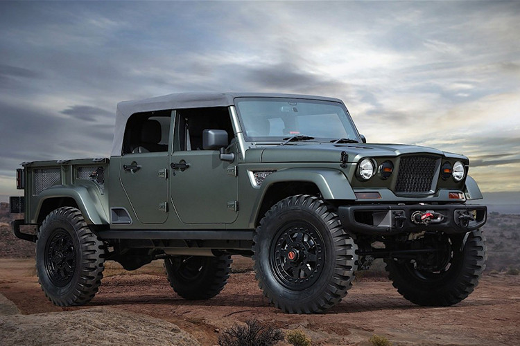 Bên ngoài, mẫu xe bán tải Jeep Gladiator 2020 chẳng khác gì Wrangler phiên bản crew cab nhưng bị loại bỏ phần mui của khoang hành khách phía sau, nhường chỗ cho thùng chở hàng mới làm bằng thép và có chiều dài khoảng 1,52 m. Tất cả những phần còn lại của Jeep Gladiator 2020 gần như giống hệt Wrangler.