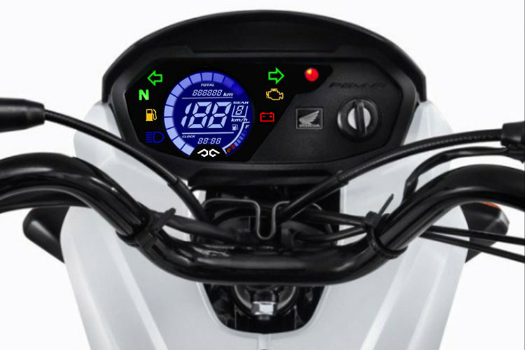 Honda Pop 110i 2021 vẫn được trang bị loạt đồ khá "cổ" với bóng đèn dạng halogen ở toàn bộ hệ thống chiếu sáng. Đồng hồ xe sạng điện tử nhưng có thiết kế khá lạ mắt và hiện đại hơn những mẫu xe số thông thường.