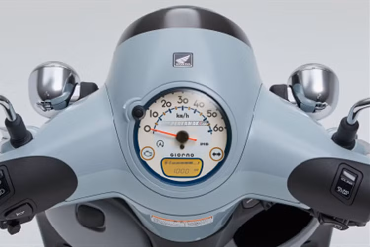 Về tổng thể, Honda Giorno 2022 sở hữu kiểu dáng nhỏ gọn với kích thước Dài x Rộng x Cao ở mức 1.650 x 670 x 1.035.