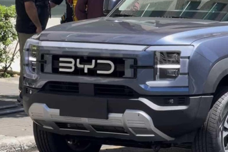 Ban tai BYD Shark 2024 lo dien, thiet ke dam chat Ford Ranger
