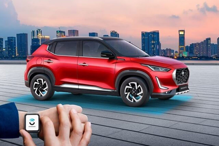 Nissan Magnite thế hệ mới được định vị thấp hơn so với mẫu Kicks. Kích thước dài, rộng và cao của xe lần lượt là 3.994 x 1.758 x 1.572 (mm), cùng chiều dài cơ sở 2.501 mm. Đây là kích thước nhỏ hơn so với đối thủ Kia Sonet (4.120 x 1.790 x 1.642) và Toyota Raize (4.030 x 1.710 x 1.605). Trong khi chiều dài cơ sở của Magnite gần bằng với Sonet (2.500 mm) và Raize (2.525 mm).