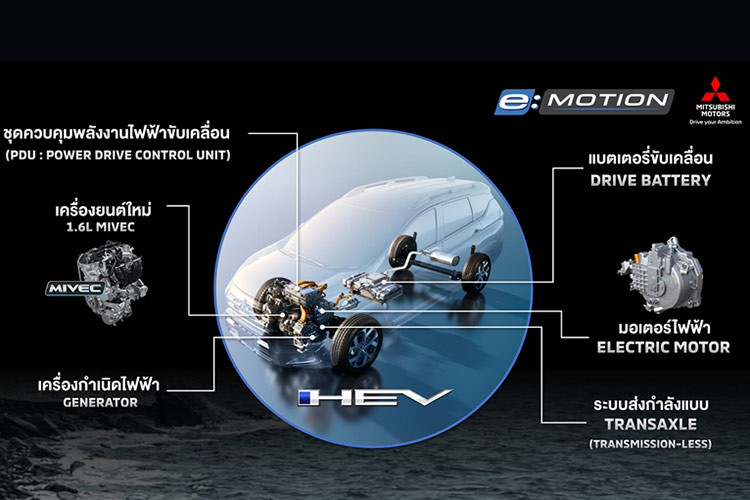 Nội thất Xpander Hybrid cũng được nâng cấp nhẹ với vô-lăng tinh chỉnh thiết kế và cần số mới. Điểm nổi bật là màn hình kỹ thuật số 8 inch đặt phía sau vô-lăng, mang lại trải nghiệm công nghệ cao cấp hơn.