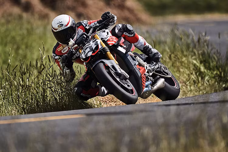 Hệ thống treo của Streetfighter V4 Prototype mang thương hiệu Ohlins cao cấp với cặp phuộc trước hành trình ngược và giảm xóc sau dạng lò xo trụ đơn. Cả hai đều có khả năng hiệu chỉnh với nhiều chế độ cứng mềm và phản hồi khác nhau.