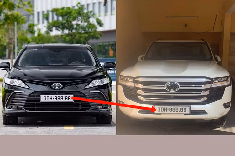 Mới nhất, 1 đại gia tại Hà Nội đã quyết tâm bán chiếc xe Toyota Camry biển ngũ quý 8 là 30H-888.88 từng được chào bán trên 3 tỷ đồng vào năm ngoái để định danh biển số VIP này cho mình, và sau đó đăng ký biển 30H-888.88 cho 1 chiếc xe Toyota khác, nhưng giá trị gấp vài lần.