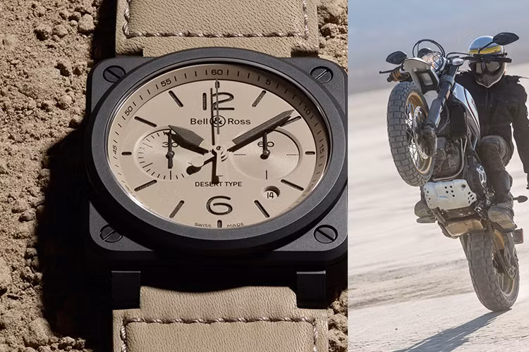 Ngoài ra mẫu đồng hồ này có thể chống shock, mạnh mẽ và phù hợp với dân chơi dòng xe môtô Ducati, đặc biệt là Scrambler trên mọi địa hình.
