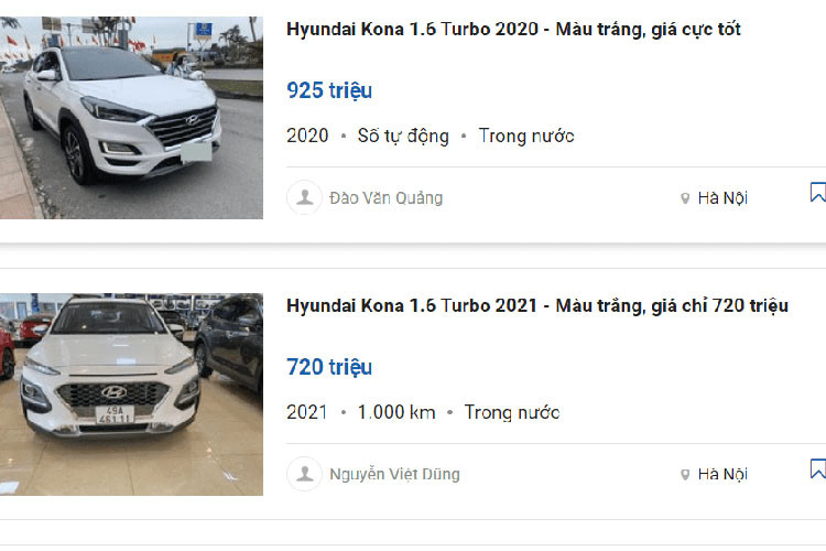 Không biết người bán Kona cũ đã để nhầm giá hay do chiếc xế cưng trang bị thêm nhiều phụ kiện đắt tiền nên đã treo mức giá khiến người mua xe cũ khó lòng tìm được tiếng nói chung. Hiện Hyundai Kona đã tạm dừng sản xuất tại Việt Nam, chính vì vậy đây sẽ là mẫu SUV đô thị hàng hiếm trong thời gian sắp tới.