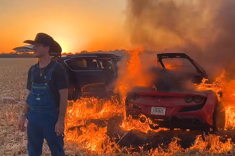 Trong một video đăng hồi tháng 2, Cody Detwiler cho biết anh đã mua chiếc Ferrari F8 Tributo này với giá 400.000 USD (khoảng hơn 9,4 tỷ đồng) "chỉ để phá hủy". Chiếc siêu xe bị thử thách trên nhiều địa hình khác nhau, từ cỏ, đường đất, sỏi, thậm chí va vào một hàng rào.