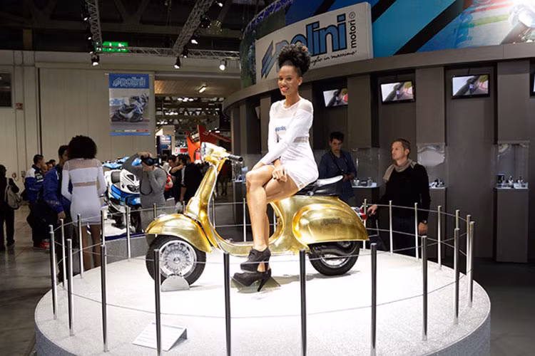 Mẫu xe ga Vespa Polini là phiên bản đặc biệt được Piaggio trưng bài tại triển lãm EICMA 2014. Được sự hưởng ứng nhiệt liệt từ tín đồ của dòng xe này, Vespa đã quyết định sẽ sản xuất mẫu xe này với số lượng có hạn.