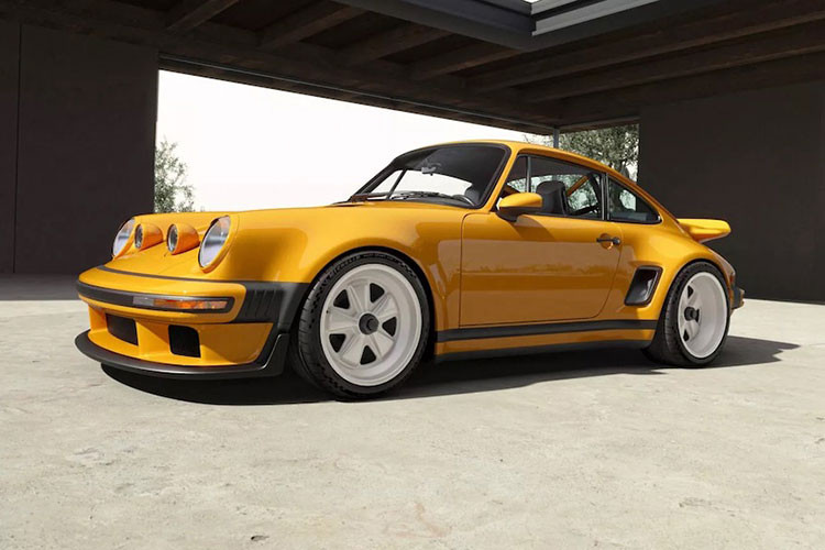 Chỉ có 100 chiếc 911 Carrera Coupe Reimagined by Singer bắt đầu với "xác" một chiếc 911 964. Sau khi tháo rời, vỏ xe được phục hồi và gia cố bằng các kỹ thuật do Red Bull Advanced Technologies - đơn vị chuyên nghiên cứu xe đua F1 của đội Red Bull phát triển; trước khi được lắp vòm bánh sợi carbon rộng hơn.