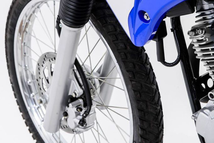 Cùng với đó là bộ vành nan kích thước 21 inch ở trước và 18 inch ở sau đi kèm lốp đa địa hình tương tự như các dòng xe cào cào thương mại hiện tại trên thị trường.