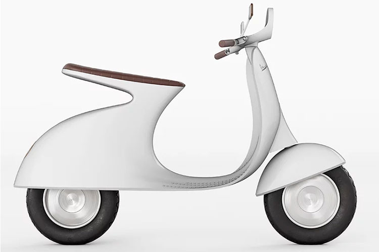 Xe có thiết kế nhẹ, năng động, với yên ngồi bằng, nhìn rất giống với chiếc xe tay ga Vespa đầu tiên mang động cơ 98cc được tung ra vào năm 1946.