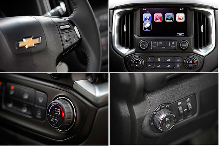 Những tính năng an toàn tiêu chuẩn khác trên các phiên bản LTZ của Trailblazer mới bao gồm hệ thống kiểm soát lực kéo (TCS), chống bó cứng phanh (ABS), phân bố lực phanh điện tử (EBD), cân bằng điện tử (ESC), hỗ trợ xuống dốc (HDC), hỗ trợ khởi hành ngang dốc (HSA), cảnh báo áp suất lốp (TPMS), hỗ trợ đỗ xe...