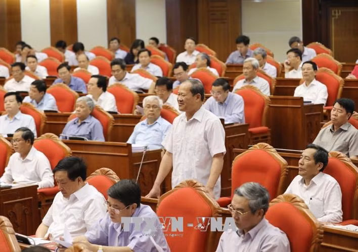 Đồng chí Bế Xuân Trường, Ủy viên Trung ương Đảng, Thứ trưởng Bộ Quốc phòng phát biểu. Ảnh: Phương Hoa/TTXVN