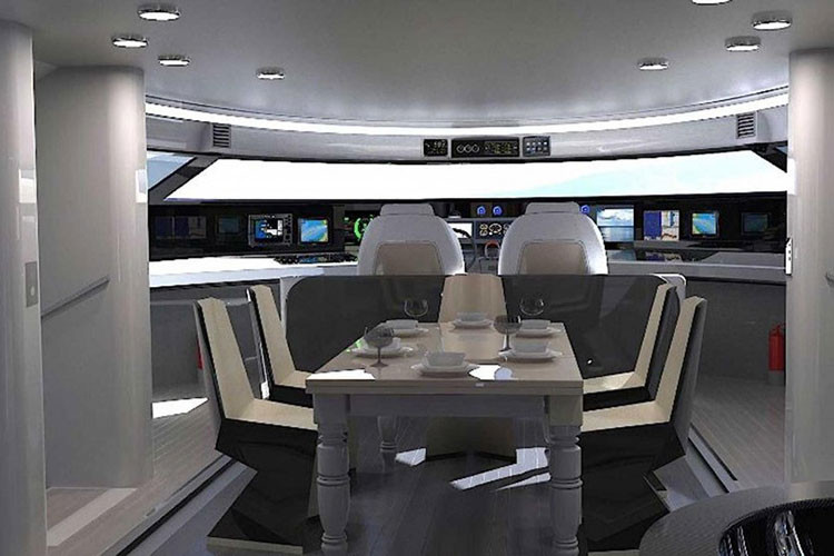 Thông qua video và những hình ảnh được đưa ra mới đây, chúng ta có thể thấy rằng Pagurus là một du thuyền kiểu dáng catamaran (thuyền hai thân) đầy cá tính và năng động.