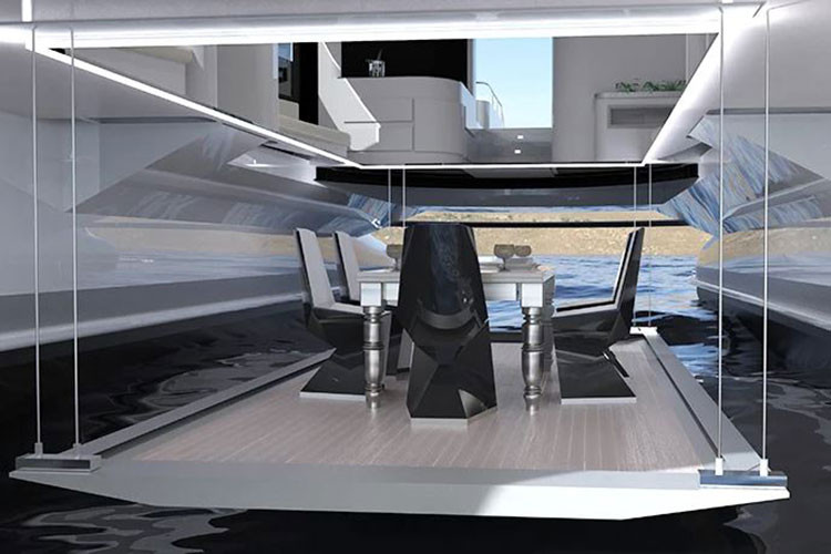 Siêu du thuyền “biết bò” này được gọi là “Pagurus”, mang nghĩa là con cua trong tiếng Latin. Nhìn thoáng qua những dự án trước đây của Lazzarini Design, ta thấy rằng không ý tưởng nào là bất khả thi đối với họ.