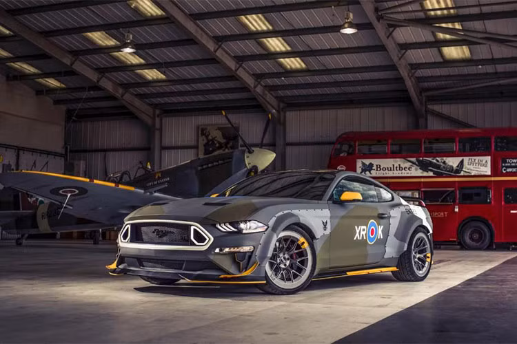 Phiên bản đặc biệt Ford Mustang GT Eagle Squadron là chiếc xe độc nhất, được Ford hợp tác phát triển cùng tay drift chuyên nghiệp Vaughn Gittin Jr. Phong cách của Gittin được thể hiện rất rõ trên chiếc Mustang GT Eagle Squadron thông qua bộ widebody kit RTR bằng sợi carbon.