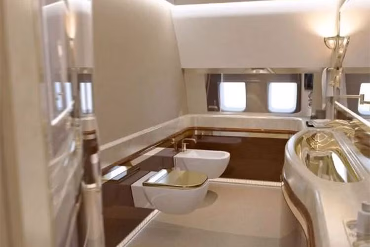 Chúng là những chiếc máy bay đặc biệt đã được điều chỉnh riêng, với thân rộng hơn, và bao trọn cả một văn phòng, một phòng họp, một phòng ngủ, một nhà bếp, nhà tắm, quầy bar và cả một phòng tập gym.