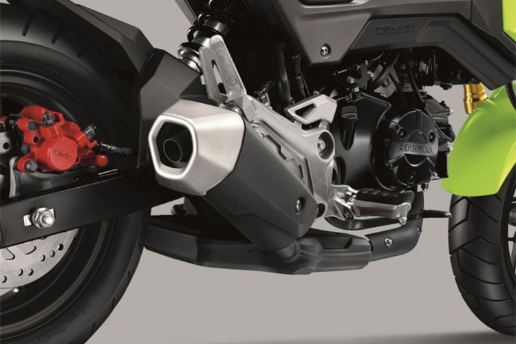 MSX 125 sử dụng động cơ 4 thì, 125cc, làm mát bằng không khí cùng hệ thống phun xăng điện tử PGM – FI với công suất tối đa đạt 9.3 mã lực tại 7.000 vòng/phút, mô-men xoắn cực đại 10,6 Nm tại 5.500 vòng/phút, đi kèm hộp số 4 cấp. Đây là khối động cơ khá mạnh mẽ, có khả năng tăng tốc tốt và rất linh hoạt, êm ái khi vận hành.