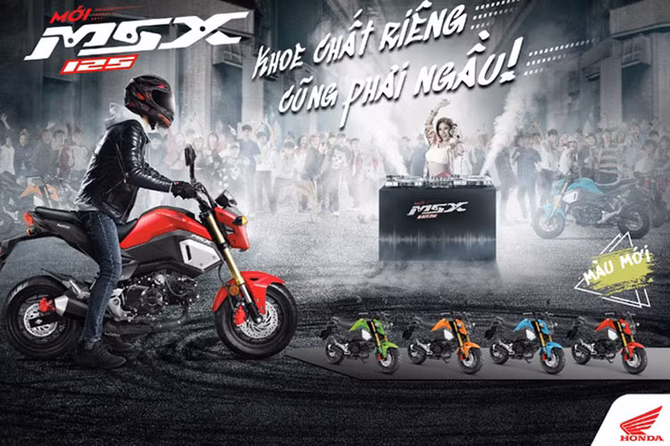 Mẫu xe côn tay cỡ nhỏ Honda MSX 125 lần đầu tiên được đưa về Việt Nam vào năm 2014. Đây là mẫu xe côn tay thừa hưởng phong cách của dòng xe "Monkey" với kỳ vọng mang đến một xu hướng xe côn tay mới nhỏ gọn và phù hợp với vóc dáng người Á Châu.