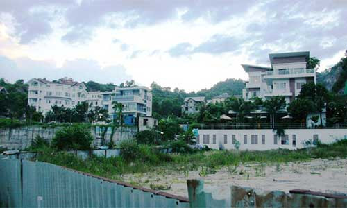 Khu vực dự án Ocean View Nha Trang hiện nay - Ảnh: PHAN SÔNG NGÂN