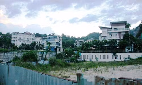 Khu vực dự án Ocean View Nha Trang hiện nay - Ảnh: PHAN SÔNG NGÂN