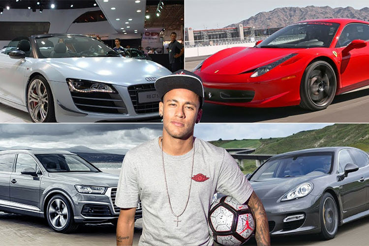 Danh sách các mẫu siêu xe của Neymar đáng chú ý có cặp đôi mui trần "hàng hiếm" là Ferrari 458 Spider và Audi R8 V10 Spyder. Tuy nhiên, đắt giá nhất trong bộ sưu tập siêu xe của Neymar chính là chiếc Maserati MC12 có giá bán xuất xưởng hơn nửa triệu USD.