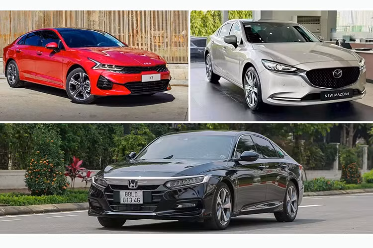 Ngoài việc có tới 9 mẫu xe Nhật bản trong top ôtô ế ẩm nhất Việt Nam tháng 2/2025, gây chú ý nữa là sự góp mặt của gần như toàn bộ các thành viên phân khúc sedan cỡ D. Cụ thể, có tới 3/4 mẫu xe công bố doanh số ghi danh vào top, gồm Honda Accord, Kia K5 và Mazda6. 
