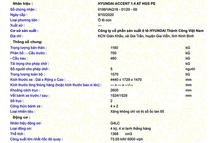 Trang bị cụ thể của Hyundai Accent 2021 chưa được tiết lộ. Đối chiếu theo phiên bản được bán tại một số thị trường khác trong khu vực, có thể kỳ vọng Accent mới được trang bị hệ thống chiếu sáng LED thay cho loại halogen cũ. Xe sẽ có thiết kế cản sau mới đi kèm 2 ống xả, bộ khuếch tản gió giả, đèn hậu thay đổi nhẹ giao diện bên trong và sử dụng bóng LED. 