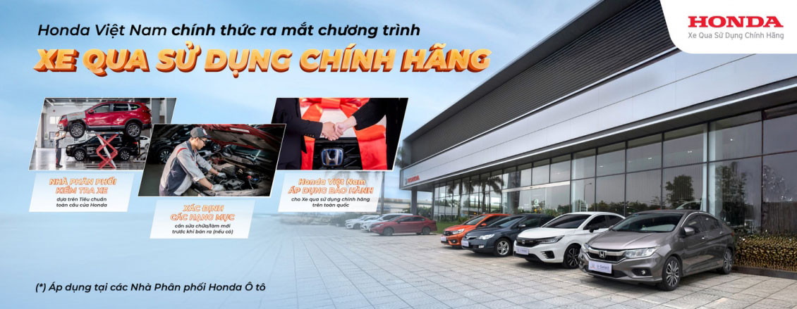 Honda Viet Nam trien khai mua, ban xe da qua su dung