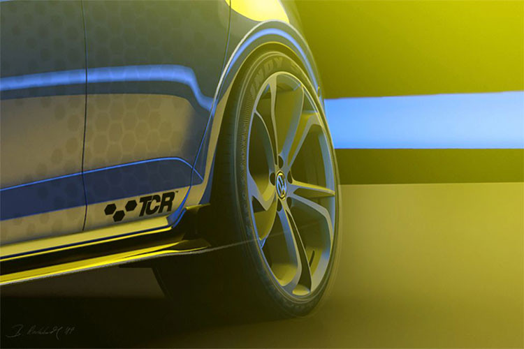Tại đây, Volkswagen Golf GTI TCR 2019 hứa hẹn sẽ là tâm điểm của sự kiện lần này với ngoại hình hầm hố, lưới tản nhiệt và hốc gió to bản, bộ mâm hợp kim lớn cỡ 18 inch có hoa văn ấn tượng cùng bộ lốp mỏng.