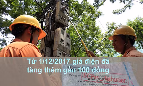 Giá điện tăng sau gần 3 năm đứng im.