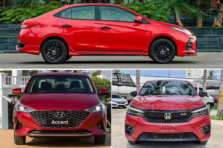 Bộ 3 xe sedan cỡ B đều được nhắc tên trong top 10 xe bán chạy nhất quý. Trong đó, Hyundai Accent đứng ở vị trí thứ 4 với doanh số 2.248 xe, Honda City đứng thứ 5 trong danh sách với 2.165 xe giao đến tay khách hàng.