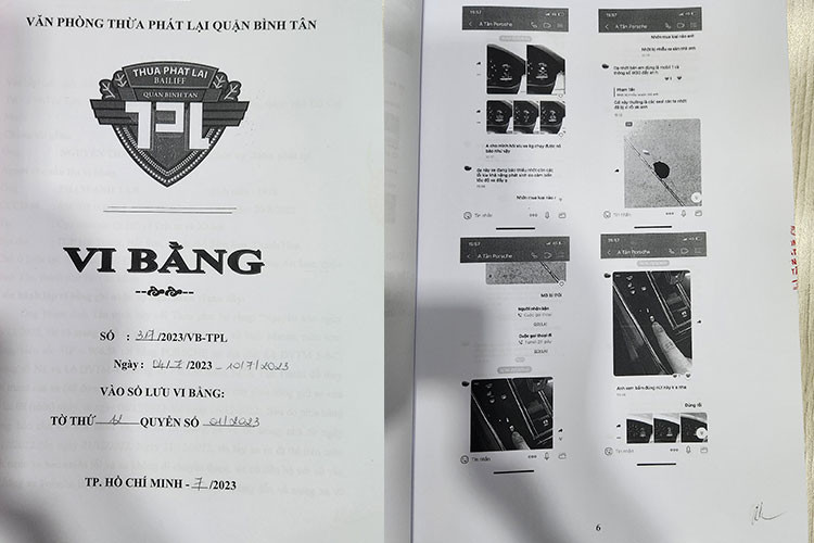 Chu xe Macan hong hop so da khoi kien Porsche Sai Gon ra toa