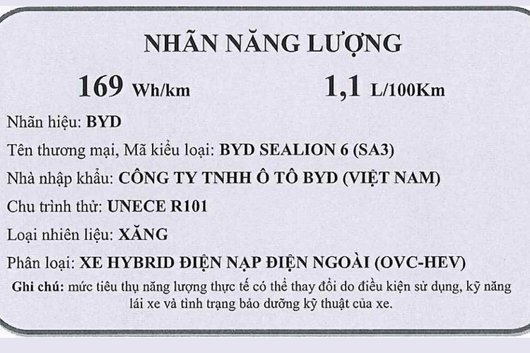 Mới đây, thông tin về mẫu xe plug-in hybrid BYD Sealion 6 đã được hé lộ thông qua dữ liệu cập nhật từ Cục Đăng kiểm Việt Nam, cho thấy mẫu xe này sẽ sớm được đưa về Việt Nam trong thời gian tới.