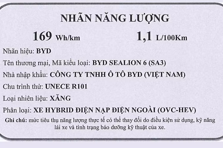 Mới đây, thông tin về mẫu xe plug-in hybrid BYD Sealion 6 đã được hé lộ thông qua dữ liệu cập nhật từ Cục Đăng kiểm Việt Nam, cho thấy mẫu xe này sẽ sớm được đưa về Việt Nam trong thời gian tới.