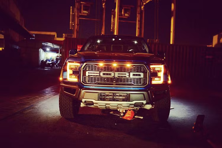 F150 Raptor về Việt Nam là bản Cabin kép có màu sơn Xanh (Lightning Blue) và nội thất màu đen với các viền trang trí trên ghế xe màu Xám. Các tùy chọn trên chiếc F150 Raptor vừa về Việt Nam bao gồm: decal Raptor trang trí thùng sau, lót thùng, miếng ốp nhựa màu đen với chữ FORD to bản ở cửa thùng sau, thanh hỗ trợ lên xuống thùng xe, cửa sổ trời toàn cảnh, gói trang bị an toàn bao gồm cảnh báo chuyển làn,...