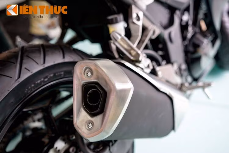 Được coi là phiên bản naked-bike của chiếc Ninja 300, hệ thống ống xả cùng nhiều chi tiết của Z300 cũng được chia sẻ từ người anh em của mình, nên điều này không có gì khác biệt.