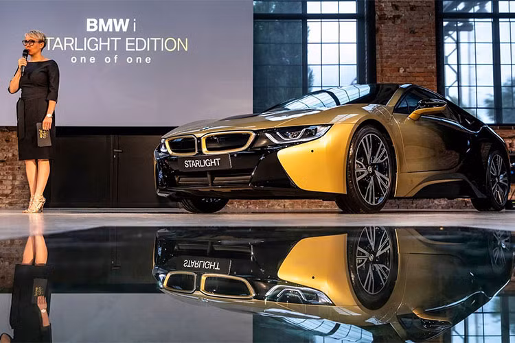Hãng xe Đức cho biết chiếc i3 và i8 độc đáo này sẽ được bán trong cuộc đấu giá từ thiện hỗ trợ "Dagmar &amp; Václav Havel Foundation VIZE 97", còn được gọi là "Vision 97". Đây là giải thưởng quốc tế được trao cho các nhà tư tưởng, khoa học có những đóng góp quan trọng cho nhân loại.