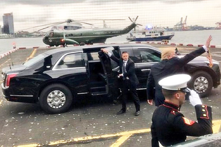 Tất cả các chiếc limousine Cadillac đều trải qua quá trình chế tạo tương tự nhau và được bọc thép nặng nề với kính xe được làm từ kính cường lực dày 5 inch (12,7 cm). Trong khi đó, lớp vỏ thân xe dày 8 inch (20,32 cm) của The Beast 2.0 được cấu thành từ thép, nhôm và gốm.