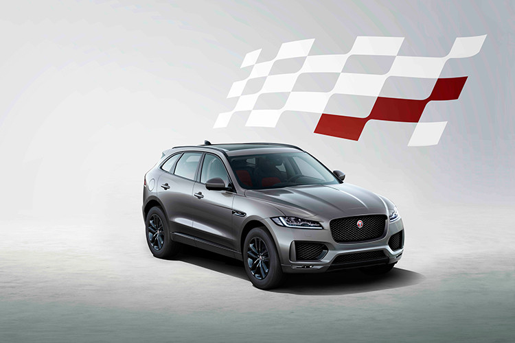 Giá xe Jaguar F-pace 300 sport và Chequered Flag lần lượt là 53,980 và 46,995 Bảng tại thị trường Anh Quốc. Tại thị trường Việt Nam, phiên bản F-pace 300 sport được trang bị động cơ xăng 2.0L 300PS và phiên bản F-pace động cơ xăng 2.0L 250PS. Giá bán lẻ cho hai phiên bản này sẽ được công bố trong thời gian tới.