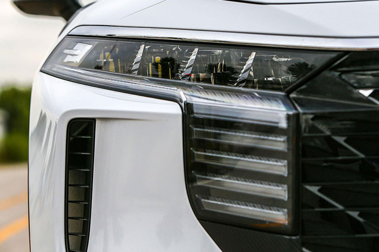 Trên đầu xe, mẫu SUV Venucia V-Online của Trung Quốc được trang bị lưới tản nhiệt trước cỡ lớn, đi kèm logo hình chữ "V" trên đỉnh, gợi liên tưởng đến ôtô VinFast. Logo này nối với 2 nẹp mạ crôm kéo dài đến hết đèn pha. Không dừng ở đó, trên nắp ca-pô của xe còn có thêm logo hình ngôi sao của thương hiệu Venucia.