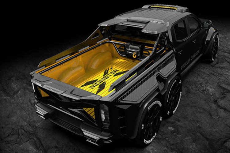 Dựa trên nguyên bản chiếc bán tải hạng sang Mercedes X-Class, gói độ mới này bổ sung cho xe thêm một cặp bánh ở phía sau, biến chiếc X-Class thành mẫu bán tải với hệ dẫn động 3 cầu, cho khả năng off-road tốt hơn. Để tương thích với sự thay đổi này, các kỹ sư đã phải kéo dài phần thùng hàng.