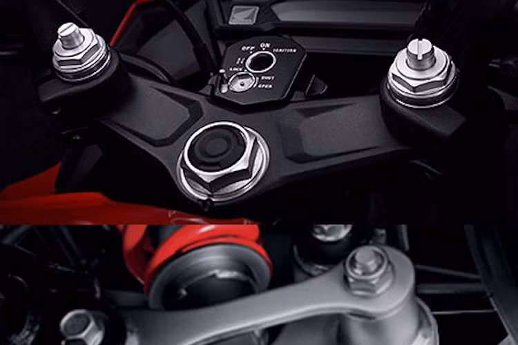 Hệ thống phuộc trên CBR150R mới cũng có thể điều chỉnh được tải trọng cho cả giảm xóc trước lẫn sau. Những điểm thay đổi trên Honda CBR150R 2019 thật sự chưa nhiều, thậm chí thông số kỹ thuật khá giống với đời xe 2018 - tuy nhiên nó vẫn sẽ được nhiều người dùng chào đón.