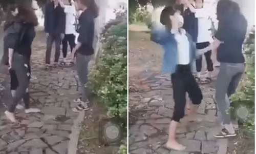 Cong an Quang Binh lam ro nhom nu sinh bi quay clip danh hoi dong