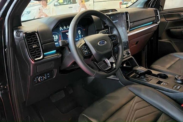 Dòng chữ "Wildtrak" xuất hiện trên nắp capo. Ngoài ra, mẫu xe SUV Ford Everest Wildtrak tại Việt Nam cũng sẽ được bổ sung màu ngoại thất vàng đồng giống với Ranger Wildtrak. Đối với nội thất, bản Wildtrak dùng ghế bọc da thêu chỉ cam với chữ Wildtrak ở lưng ghế.