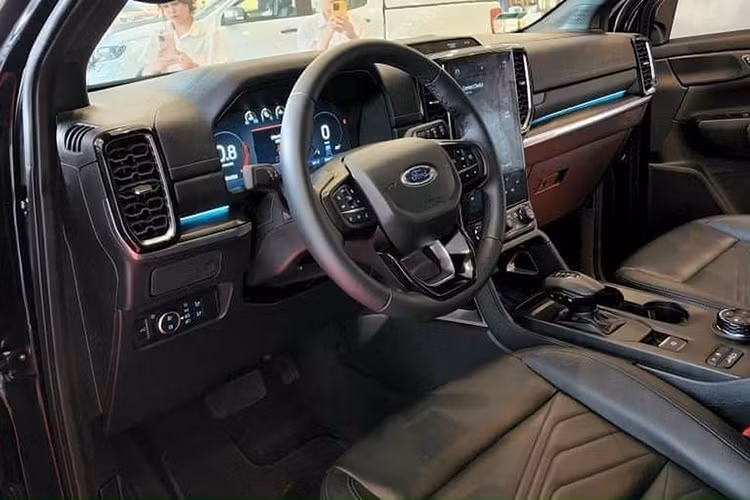 Dòng chữ "Wildtrak" xuất hiện trên nắp capo. Ngoài ra, mẫu xe SUV Ford Everest Wildtrak tại Việt Nam cũng sẽ được bổ sung màu ngoại thất vàng đồng giống với Ranger Wildtrak. Đối với nội thất, bản Wildtrak dùng ghế bọc da thêu chỉ cam với chữ Wildtrak ở lưng ghế.